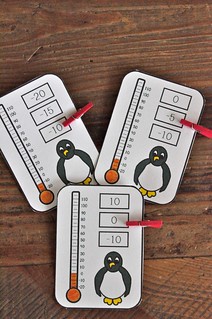 Clip cards penguins temperature