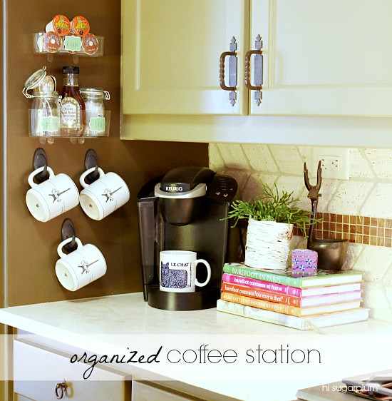 Hi Sugarplum | Organized Coffee Station