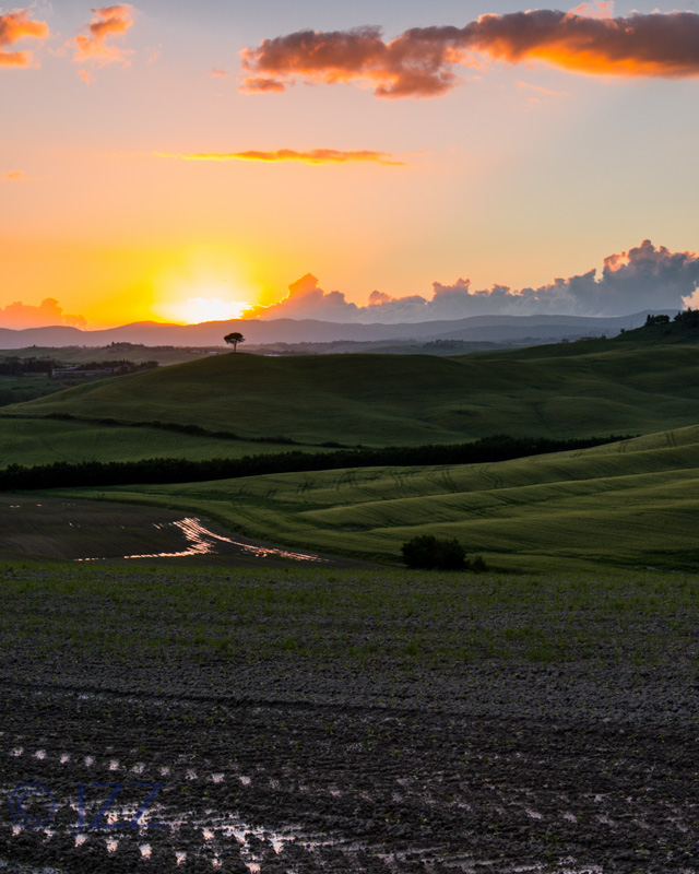 Sunset Over Tuscany