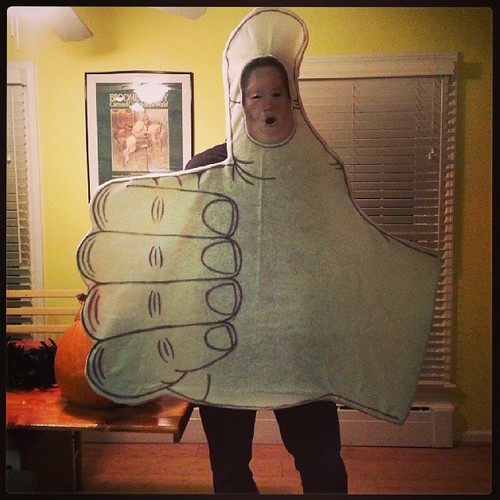 The Human Thumb is ready for Halloween celebrations! @joelmchale @thesoup by The Cookie Man