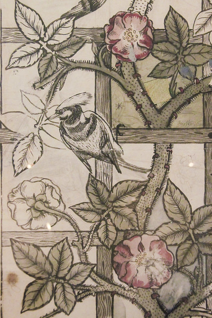 Trellis Wallpaper, designed by William Morris and Philip Webb, 1862