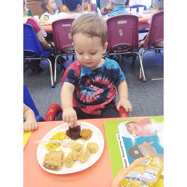 My little sweetie at the school #thanksgiving feast! He loved it! #pictapgo_app