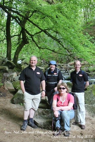 Finish! Golitha Falls - Steve, Neil, Claire and John by Stocker Images