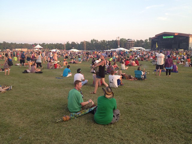 Bonnaroo 2013 - People waiting for next show @ What Stage