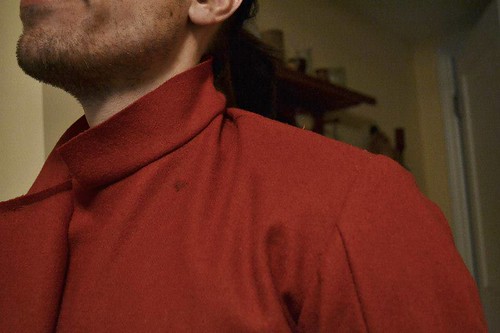 In Progress, Red Men's Outfit, from 1560's Italy, based heavily on Moroni portraits on MorganDonner.com