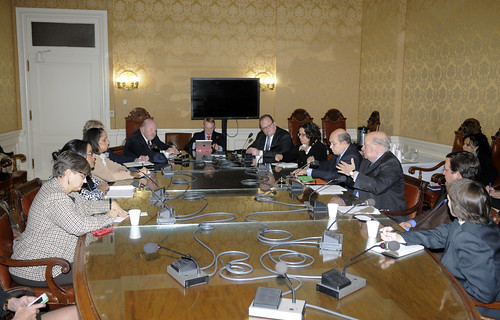 OAS Secretary General Discusses Regional Political Situation with Representatives of Think Tanks and Universities