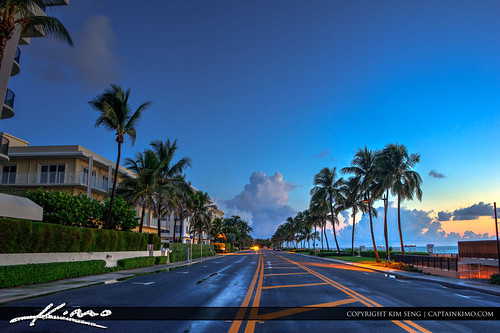Palm Beach Island Road Along Beach by Captain Kimo