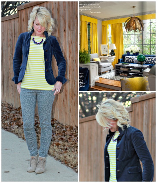 Hi Sugarplum | {Outfit Inspiration} Cobalt & Yellow