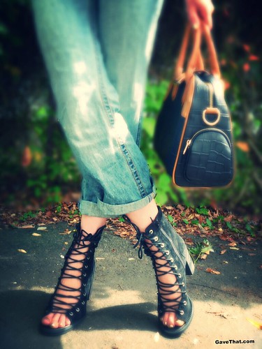 Free People Boots and Glass Handbags on Gift Style Blog Gave That