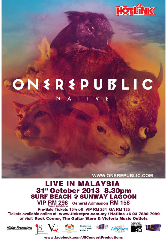 Konsert One Republic Live In Malaysia