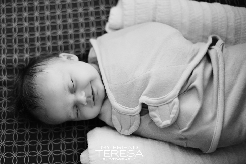 Baby smiling, My Friend Teresa Photography, Cary Newborn Photography