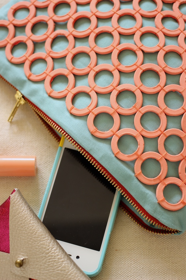 Fabric Paper Glue | DIY Mod Podge Melts Embellished Clutch