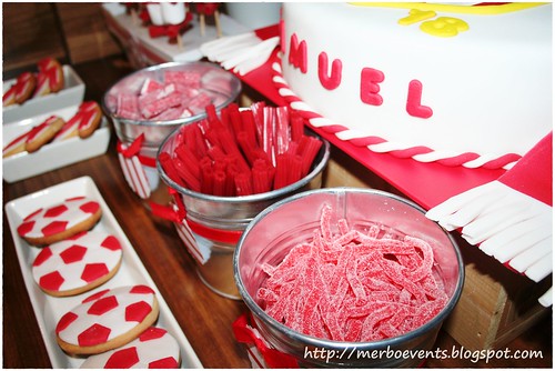 Sweet table red&white Merbo Events