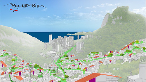 proposed green infrastructure for Rocinha (courtesy of Zoom Urbanism Architecture Design)