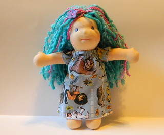 10-12 in Where the Wild Things Are Waldorf Doll Dress 
