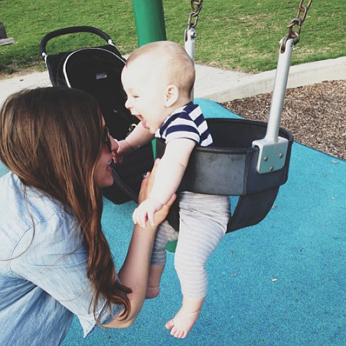 More swings, more drool, and a new post on the blog.