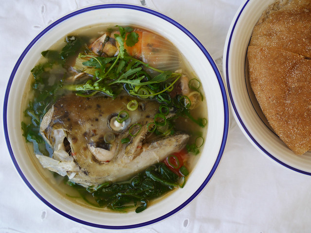 How to make tom hua pa - Lao fish head soup #13