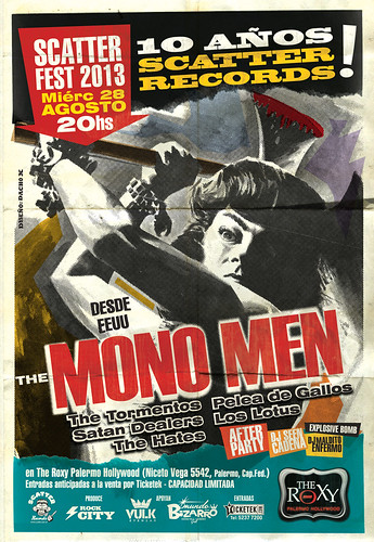 Scatter Fest 2013 con The Mono Men (arte de Dacho X)