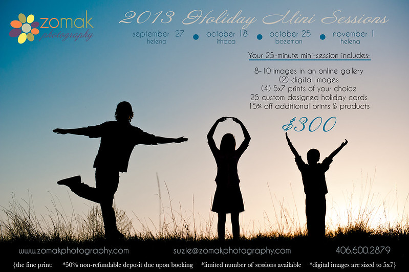 2013 Holiday Mini Session Flyer