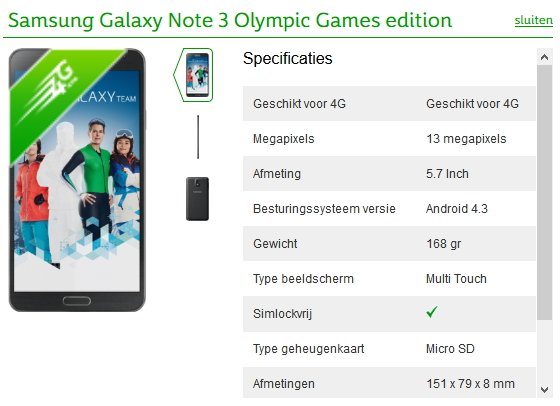 Samsung Galaxy Note 3 Olympic Games Edition