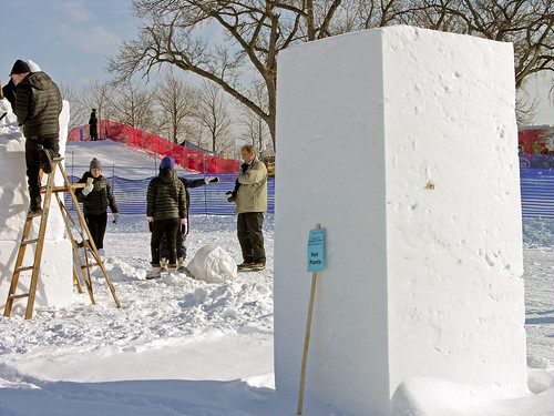 2014 Snow Sculpture Contest block shape