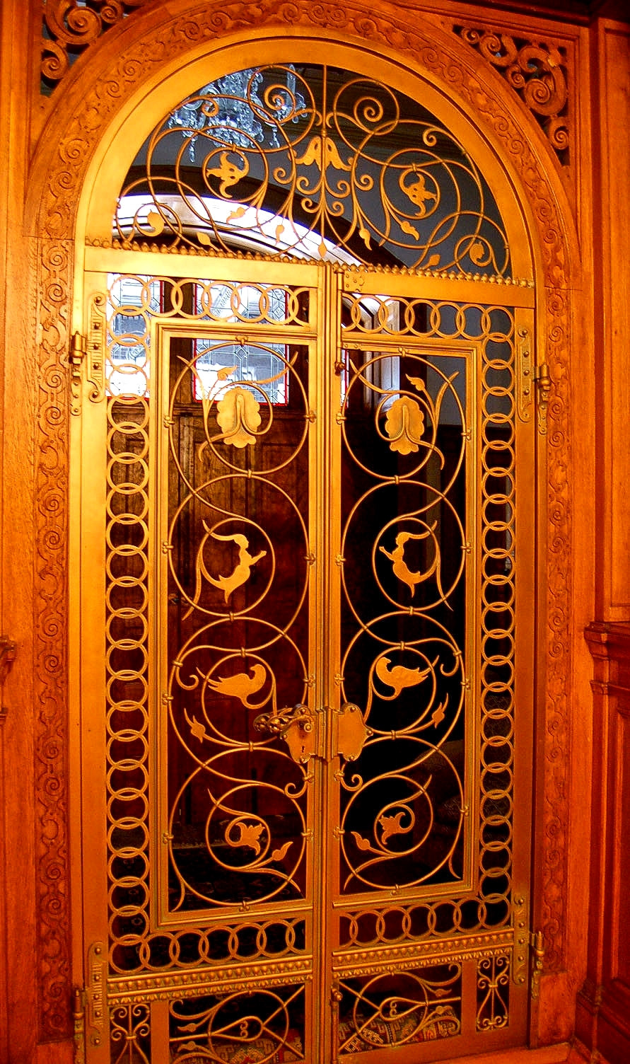 Art Nouveau Door at Pelisor Castle. Credit Curious Expeditions