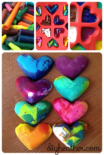 Heart Crayons by Heather Says