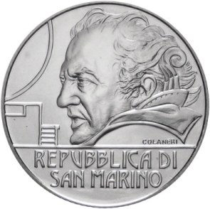 Oficiálna sada euromincí San Marino 2013, F.Fellini