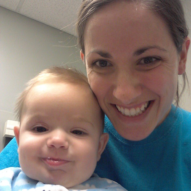 Still smiling after 1.5 hrs in the clinic, 101 fever and a definite ear infection.