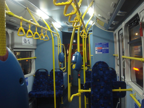 Interior of London General EB1 on Route 507