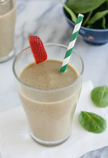 Strawberry, Banana, and Spinach Smoothie