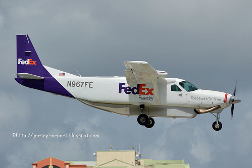 N967FE Cessna 208 Caravan by Jersey Airport Photography