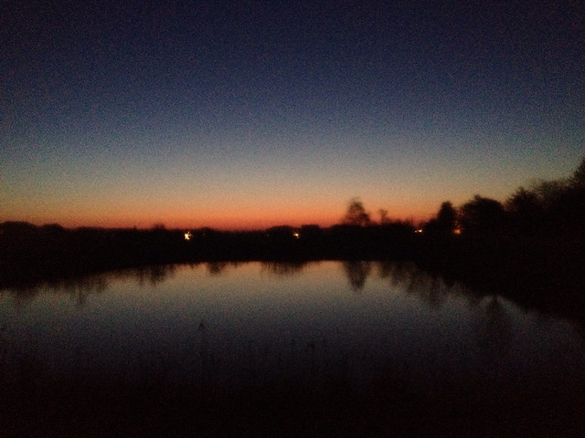 On The Cusp #morning #alongmyrun #sunrise #water #reflection #blurryonpurpose