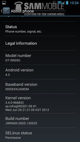 Android 4.3 для Galaxy S4 GE