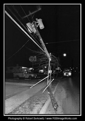 1976-01 - Car Accident, Broken Telephone Pole, Old Country Road, Plainview, NY