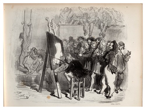 009-Ratas pintoras-La Ménagerie parisienne, par Gustave Doré -1854- Fuente gallica.bnf.fr-BNF