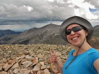 Thumbs up from Cronin Peak (13,878 ft)