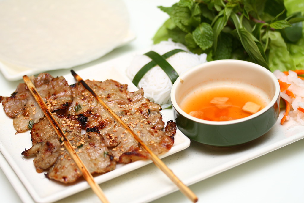 Wrap & Roll: Hanoi grilled pork skewers
