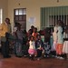 Children receiving violin donations