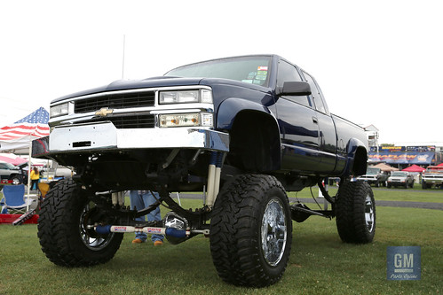 Lifted GMC truck