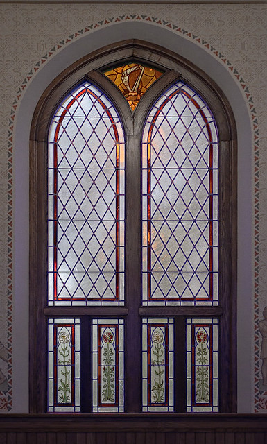 Saint John the Evangelist Roman Catholic Church, in Paducah, Kentucky, USA - window