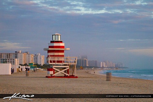 Miami Beach The Lighthouse Lifeguard Tower by Captain Kimo