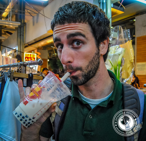 Pearl Milk Tea at a Night Market in Taiwan