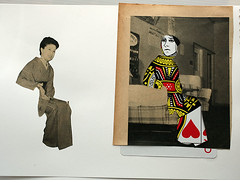 collage playing cards