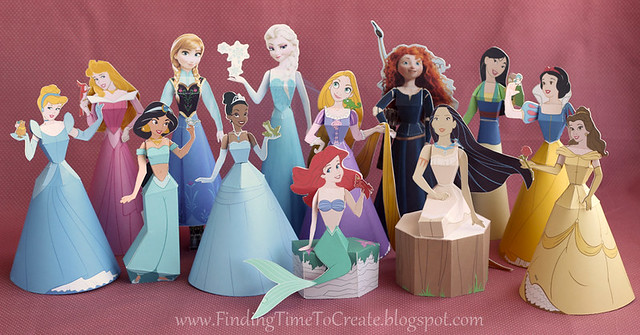 Disney Princess Pocahontas Paper Doll Craft - Color Me Crafty