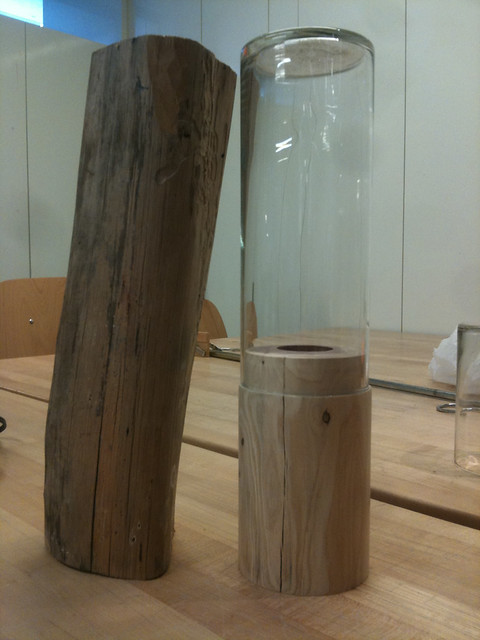 Lamp with Log