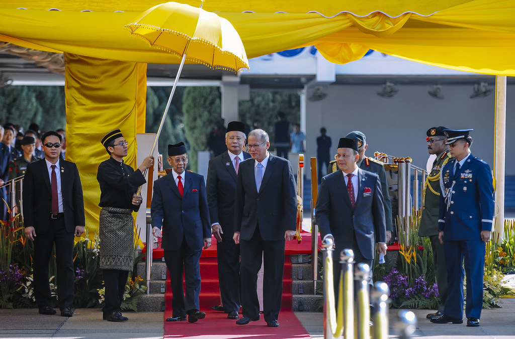 Malaysia King, Abdul Halim, Prime Minister Najib Razak and The President of The Philippines Benigno S. Aquino III