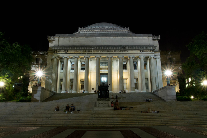 Nighttime at Columbia University