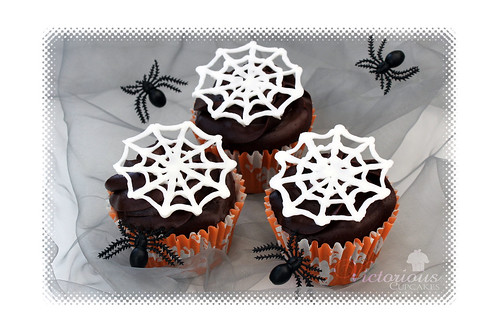 Cobweb Cupcakes