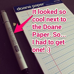 It looked so cool sitting next to the #DoanePaper on their website so I just had to buy one! #guiltypleasures #goanalog